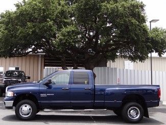 Blue slt dually 5.9l 4x4 lone star edition cruise 6-speed transmission cummins