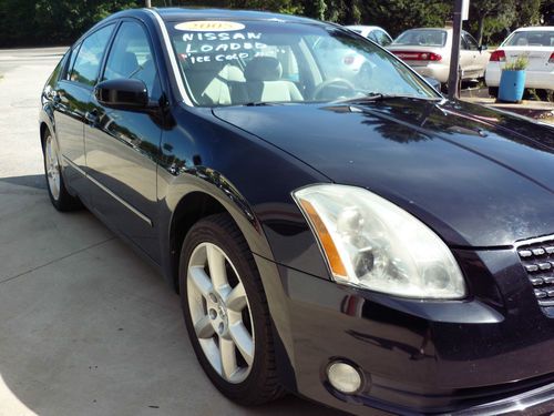 05 nissan maxima se, auto, moonroof, 4door sedan, black