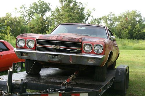 1970 chevelle ss396 barn find numbers match red on red project
