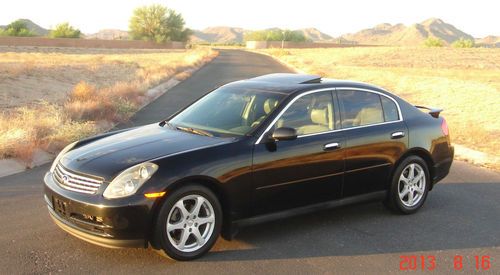 2004 infiniti g35 sedan 109k low miles loaded v6 leather a/c moonroof spoiler