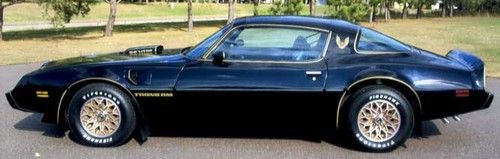 1979 pontiac firebird trans am black se bandit edition, 403, t-tops, ac, auto