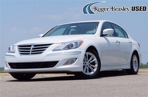 2013 hyundai genesis leather sunroof white bluetooth satellite fog lamps