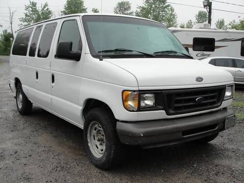 2004 ford e-150 12 passenger work cargo utility van 46k rebuilt salvage repaired