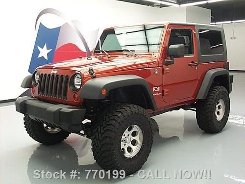2009 jeep wrangler x hard top 4x4 lift 6-speed tow 31k texas direct auto