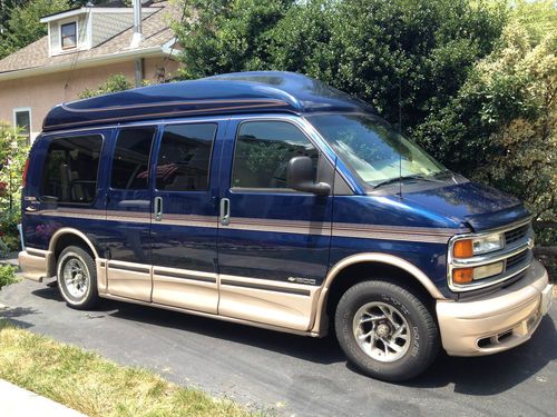 2002 chevy chevrolet express high-top luxury conversion van-78k-gorgeous!