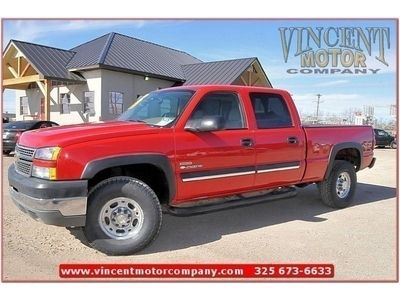 2005 silverado 2500hd crew cab ls diesel cd leather 4x4 bmw hitch bed liner nice