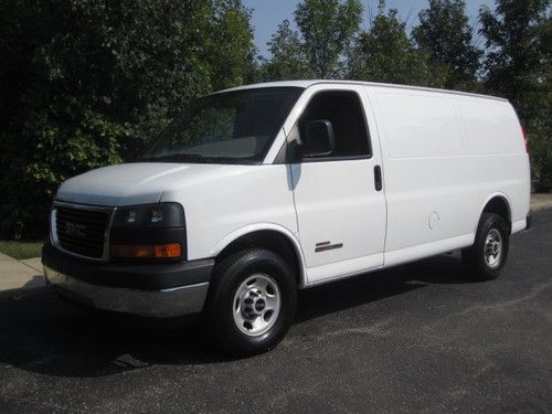 2006 gmc g3500 chevy express 1-ton duramax diesel cargo van all power options