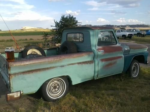 1965-66 chevy shortbed shortbox nearly rust free unmolested. no title