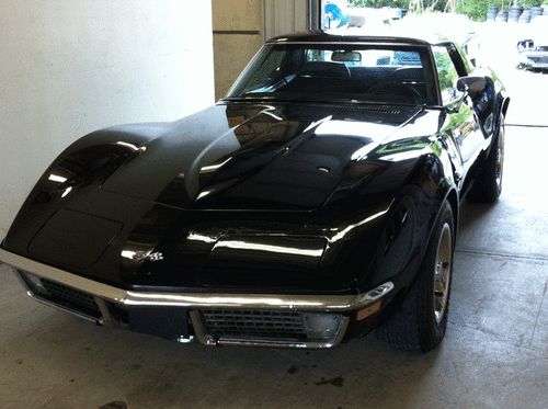 1970 chevrolet corvette base 5.7l 350 black