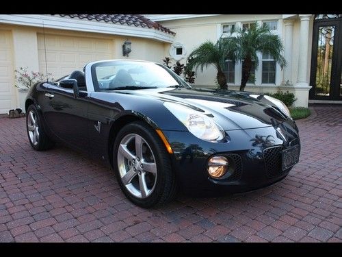 07 pontiac solstice gxp convertible turbo 5 speed leather low miles
