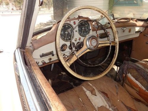 1962 Mercedes 190 SL Two Top California Black Plate  project car, image 3