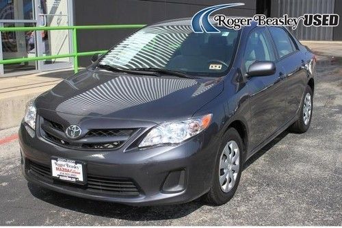 2011 toyota corolla le gray 4-speed automatic low miles aux mp3 input