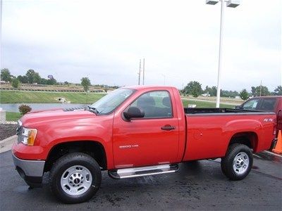 2012 sierra 2500hd 4x4  6.0l auto fire red