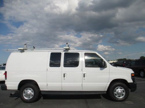 2008 ford e-350 xlt powerstroke turbo diesel cargo side-doors one florida owner