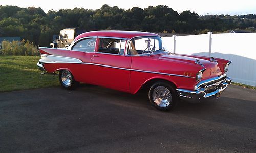 1957 chevy bel-air two door post recently restored