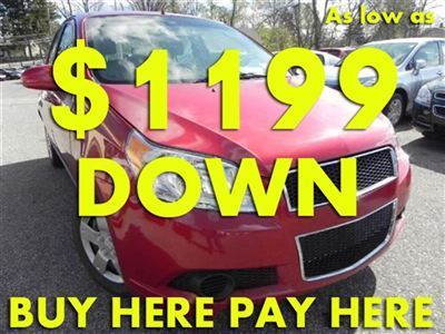 2011(11) aveo we finance bad credit! buy here pay here low down $1199 ez loan