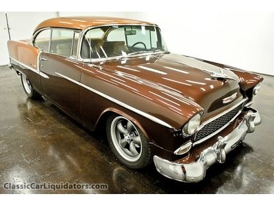 1955 chevrolet belair 2 door hardtop 350 automatic ps tilt pb dual exhaust look