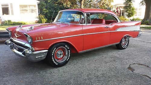 1957 chevrolet belair ..2 door hardtop ....frame off rotisserie build