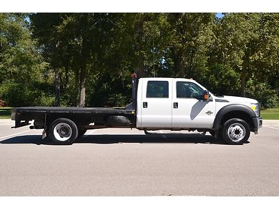 2012 ford super duty f450 crew cab 12 foot flatbed 6.7l diesel  f-350  f-550