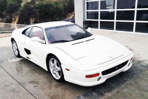 1995 ferrari f355 berlinetta rare snow white previously celebrity owned