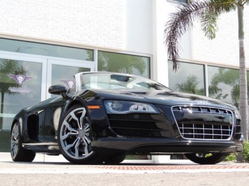 Florida garage kept 1 owner r8 spyder v10 only 1900 miles loaded with options!