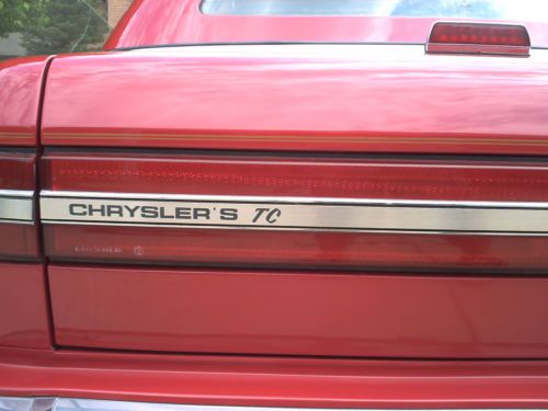 1990 Chrysler TC Maserati Base Convertible 2-Door 3.0L, image 9