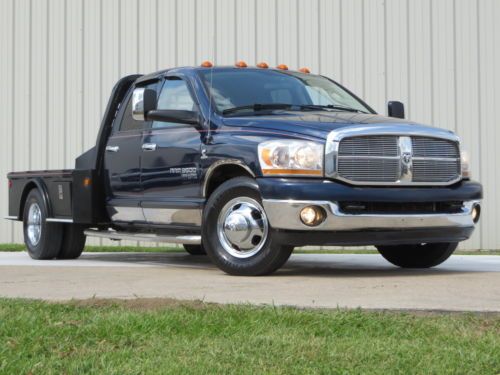 06 ram 3500 (big-horn) 6-speed cummins h.o cm- flat bed (service records) carfax