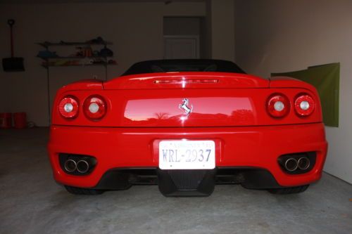 2002 ferrari 360 spider rosso corsa red exterior with tan interior