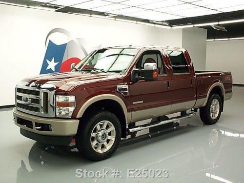 2008 ford f-250 king ranch diesel 4x4 sunroof nav dvd texas direct auto