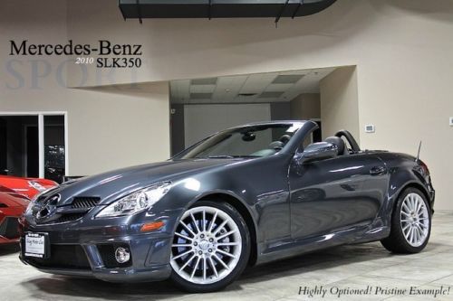 2010 mercedes benz slk350 sport $62k + msrp navigation heated seats airscarf