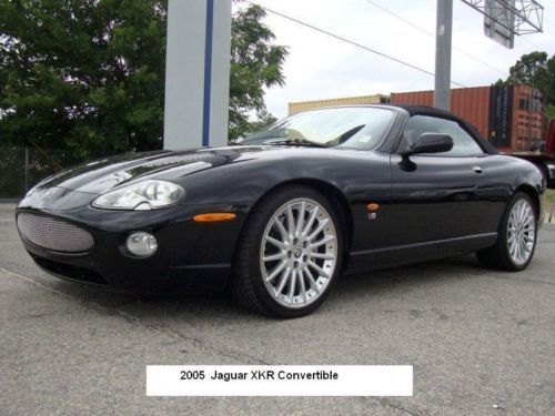 2005 triple black convertible jaguar xkr