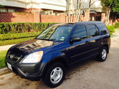 2002 honda cr-v lx sport utility 4-door 2.4l - blue