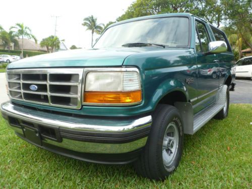 Ford bronco xlt 4x4 eddie bauer leather seats 5.8l no reserve