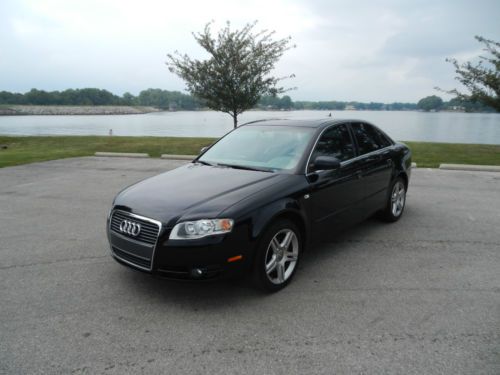 Audi a4 quattro luxury 4 door black sedan awd