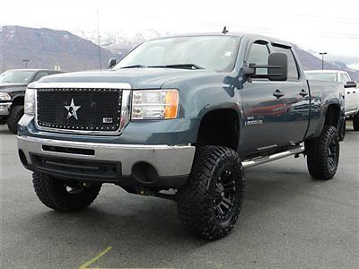 Crew cab duramax diesel sle 4x4 allison z71 custom new lift wheels tires auto