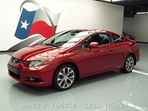 2012 honda civic si coupe 6-speed sunroof one owner 16k texas direct auto