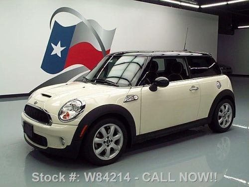 2009 mini cooper s turbocharged pano roof leather 22k texas direct auto