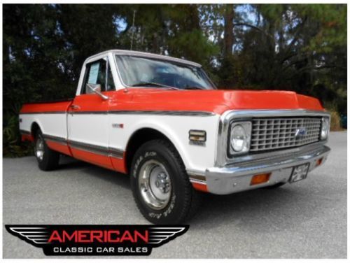 1971 chevrolet c10 cheyenne 10 automatic ps pb a/c clean truck runs great fl