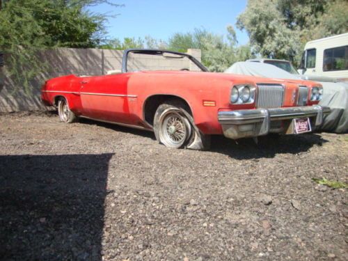 1974 oldsmobile delta 88 convertible red/white