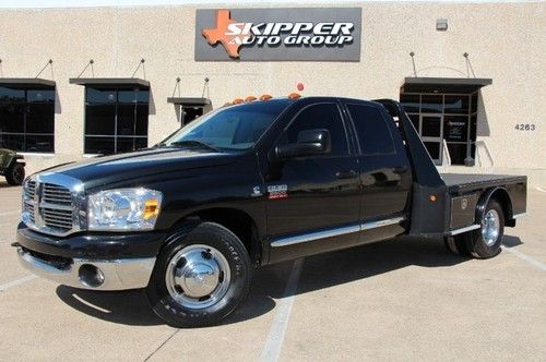 09 dodge ram 3500 diesel dually 2wd flat bed slt brand new tires
