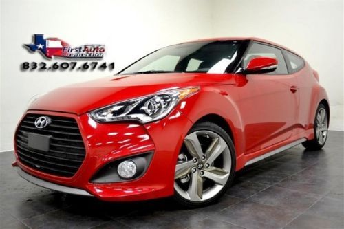 2013 hyundai veloster turbo htd lthr navigation rcam pano roof lea 1k mi