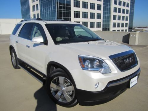 2011 gmc acadia slt2 heads up- nav- dvd- back up camera- 2nd row capts- lo