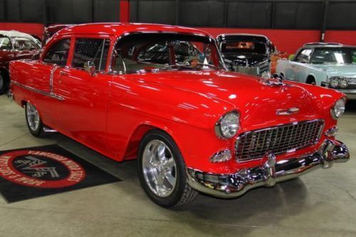 55 chevy frame off restored loaded show car 210 wow 4 wheel disc a/c