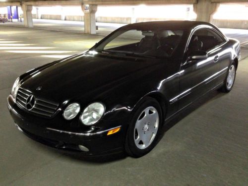 One owner 2001 mercedes benz cl-class cl600, blk/blk, 79k mi, $120k msrp new