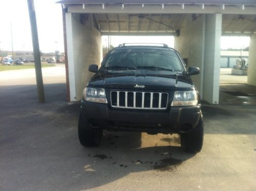 2004 jeep grand cherokee lerado, black, lifted, lift kit, 4x4