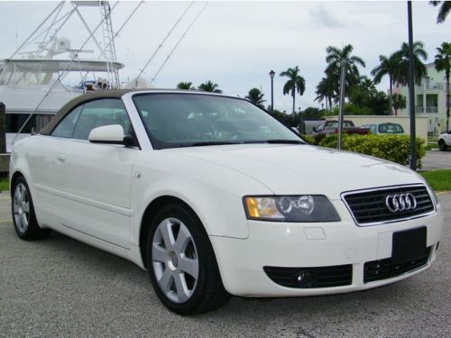 Top down fun!! audi a4 3.0 conv! htd seats! nav! lthr! pwr top! call now!!