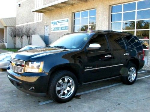 '11 tahoe ltz 4x4, navigation, rear entertainment, black / black, we finance