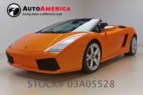 7k low miles 2007 lamborghini gallardo spyder v10 awd nav stitch leather 6 speed