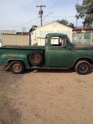 1954 dodge stepsde 1/2 ton 5 window job-rated pick-up w/ diamond plate steel bed