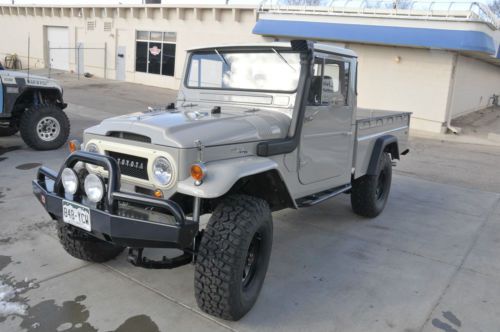 1966 toyota land cruiser fj45 long bed pickup truck - fully restored